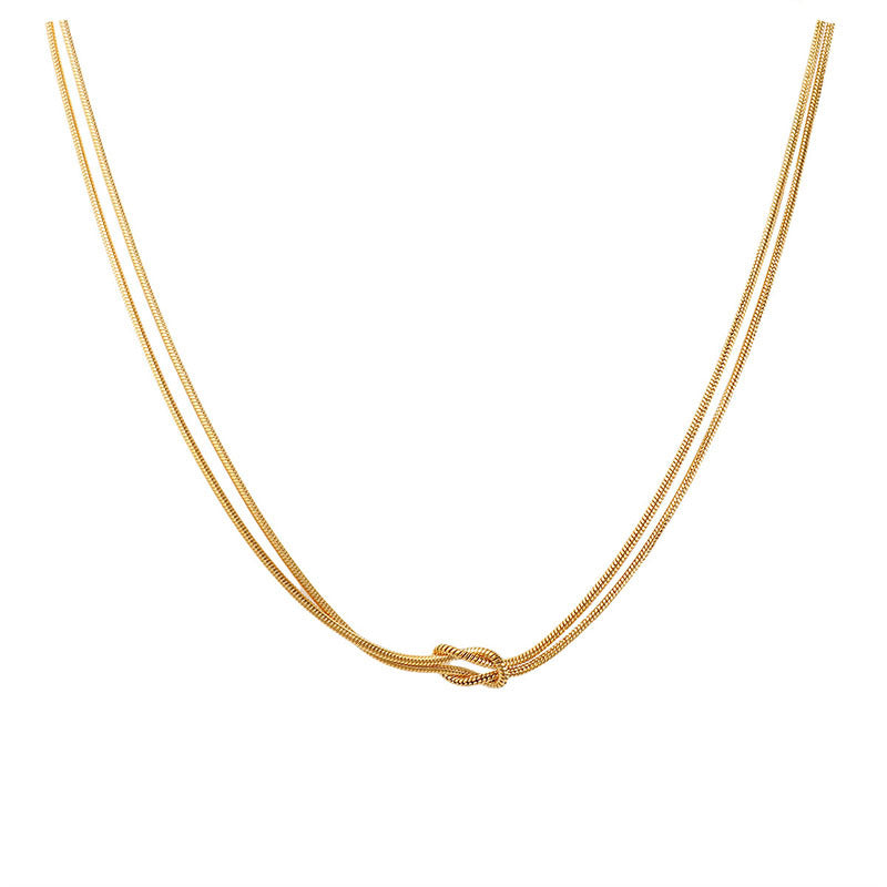 Minimal Love Knot Necklace