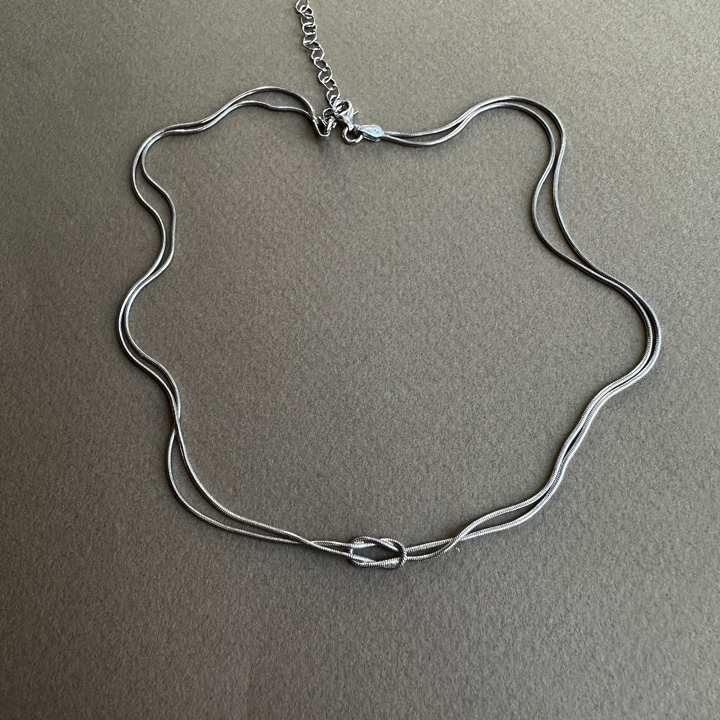 Minimal Love Knot Necklace