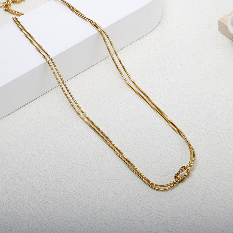 Minimal Love Knot Necklace